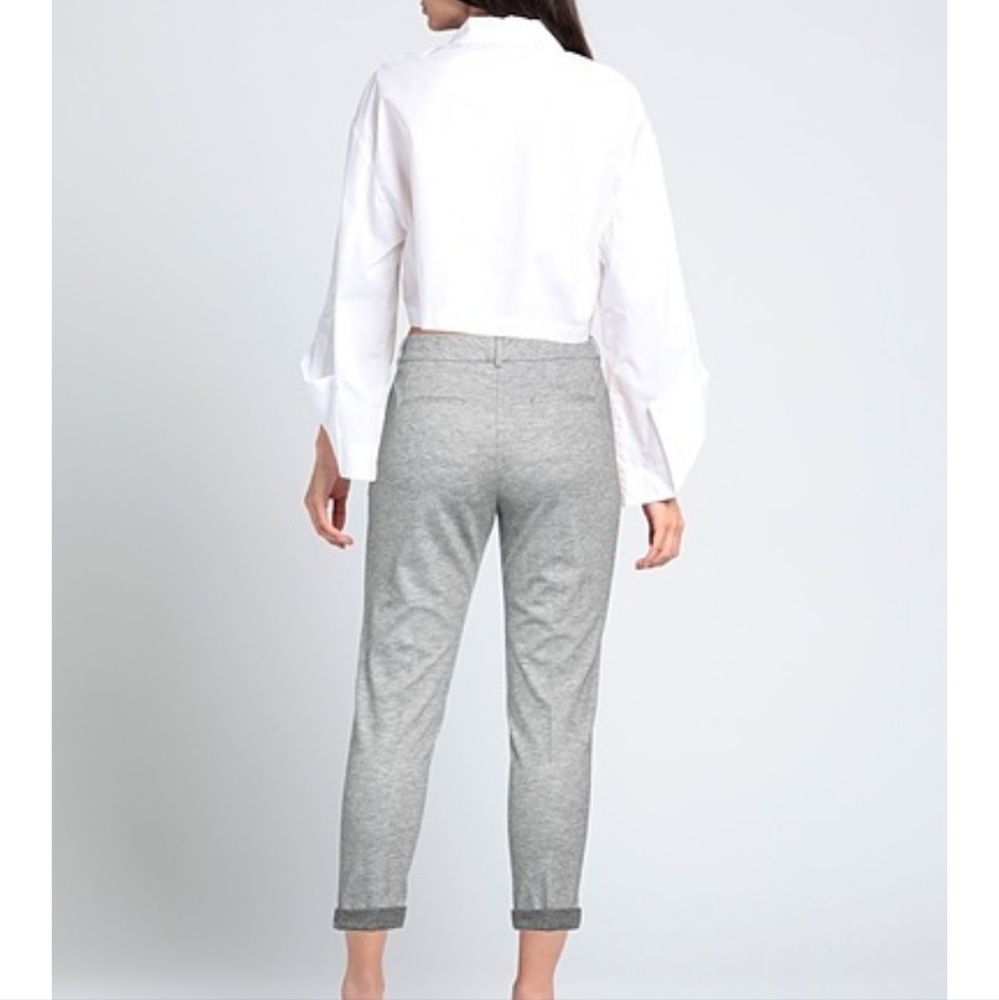Peserico Gray Cropped Tapered Pants - Picture 2 of 11